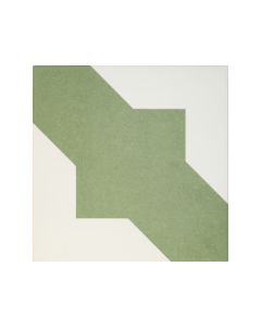 Bert & May Green Crosses Porcelain