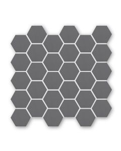 Geometric Black Hexagon Mosaic