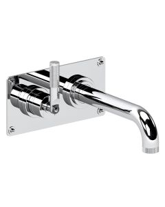 Haus Modernist Single Lever Wall Mounted Bath Mixer - Left Hand