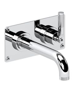 Haus Modernist Single Lever Wall Mounted Bath Mixer - Right Hand